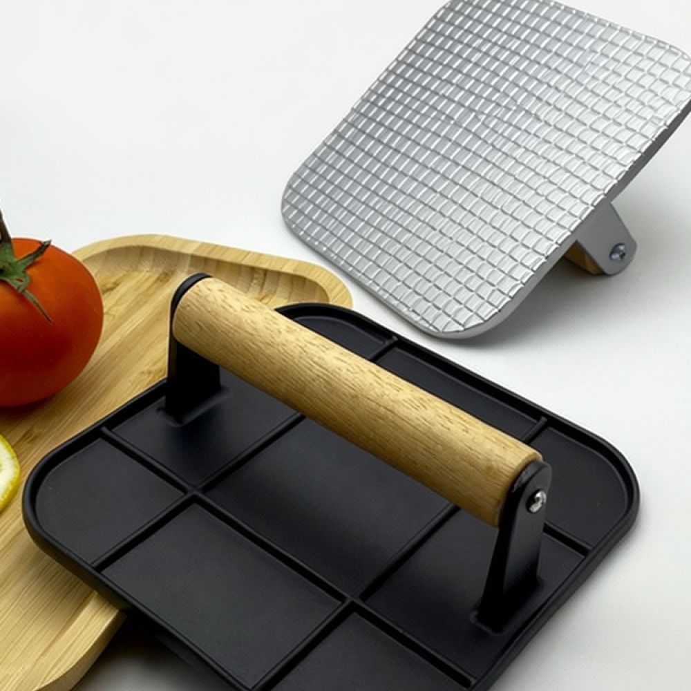 Meat Patty Maker Press Manual - 手動式ミートプレス型、アルミ製パティメーカー、バーガー調理器具、キッチンでの調理、バーベキューグリル、ステーキの準備に最適なアクセサリー。