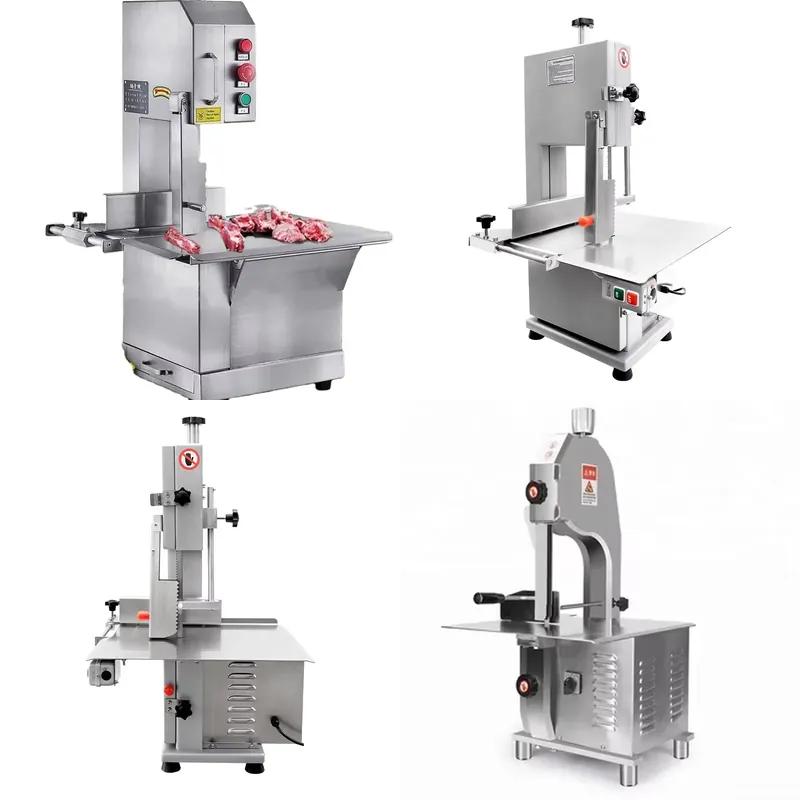 Meat Band Saw Cutting Machine - 牛肉の肋骨、肉、骨を切断するためのバンドソー、冷凍魚の切断機、肉屋用骨切り機。