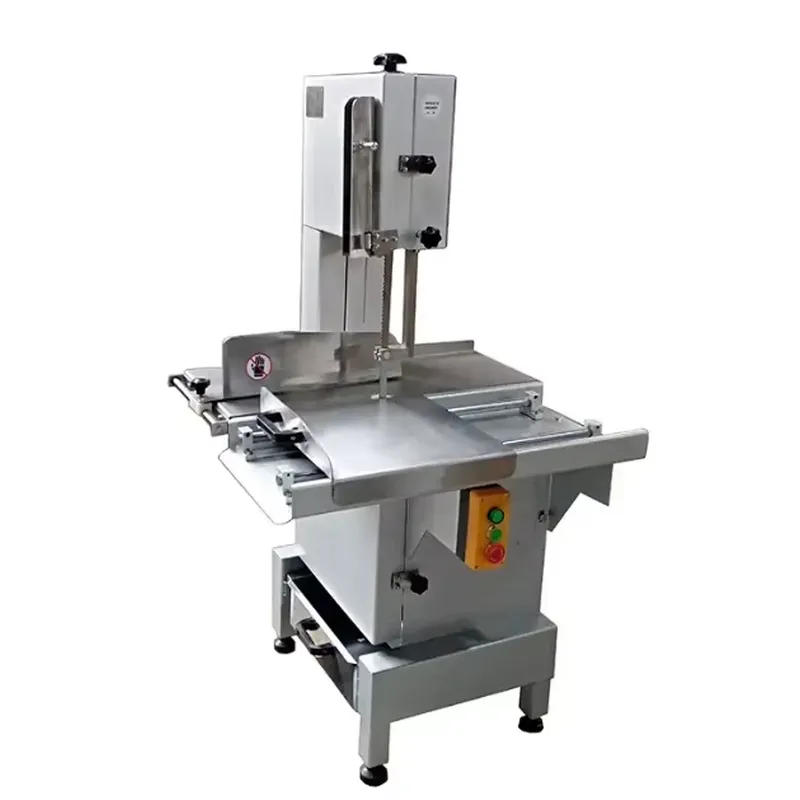 Meat Band Saw Cutting Machine - アルミ製骨切断機 半自動電動冷凍肉切断機 骨肉帯状切断機