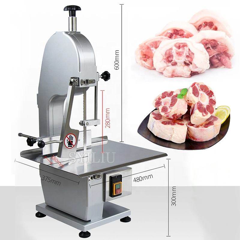 Meat Band Saw Cutting Machine - ステンレス鋼製肉帯鋸骨切断機業務用鶏肉カッター冷凍豚足切断・ダイシング装置