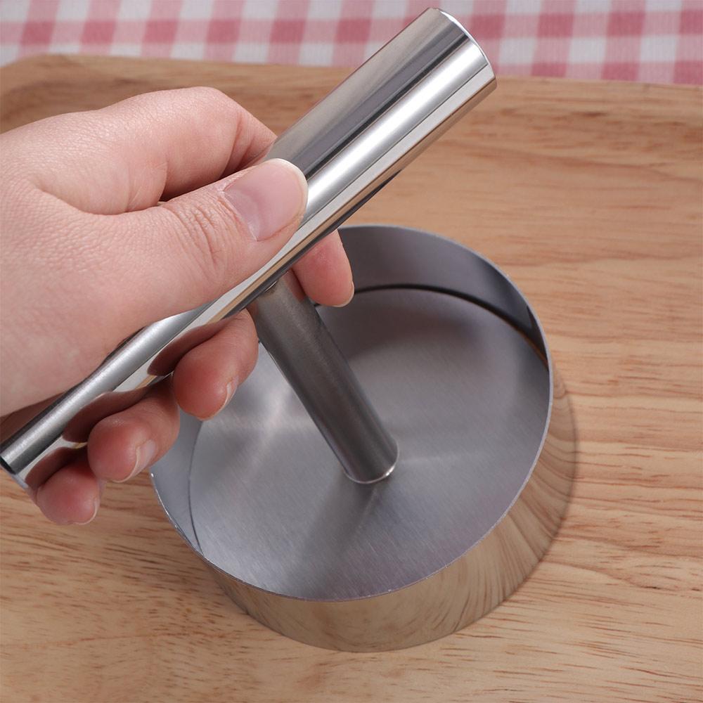 厚さ調整可能なステンレス製ハンバーガープレス、ノンスティック - Meat Patty Maker Press Manual のレビューと価格