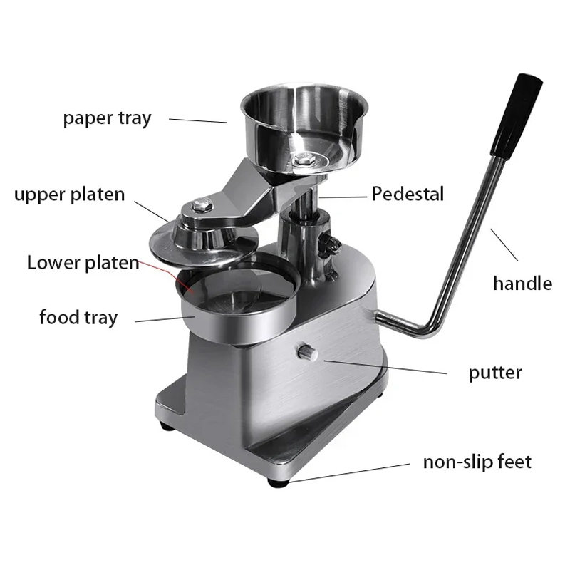 130/100MM業務用手動ハンバーガーパティプレス機、丸型 - Meat Patty Maker Press Manual のレビューと価格