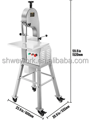 850W業務用骨切り機 1.16HP 冷凍肉用カッター 新型 - Meat Band Saw Cutting Machine のレビューと価格