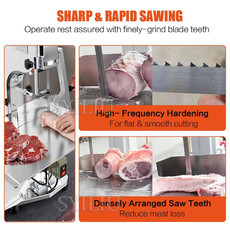 業務用骨鋸機、商用切断機、ホルス社製肉切断機、肉用鋸、肉挽き - Industrial Meat Grinder 1500W のレビューと価格