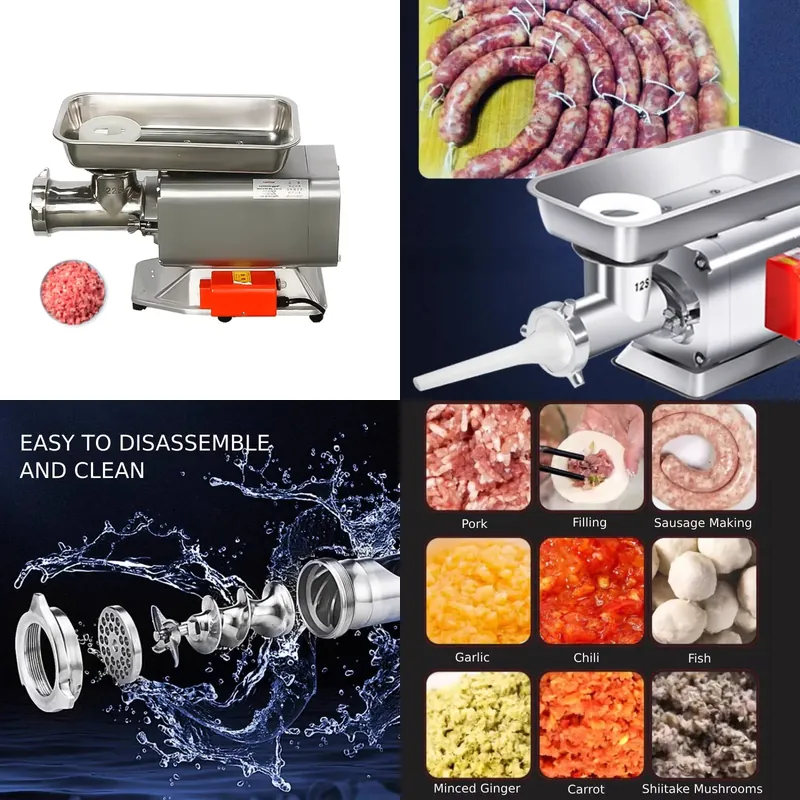 CE認証取得済み、ステンレス製、業務用電動ミンサー、1500 - Industrial Meat Grinder 1500W のレビューと価格
