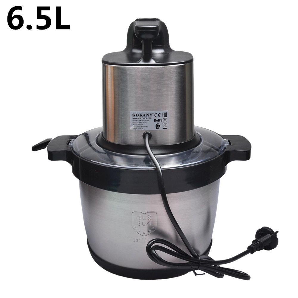 6.5L 電気家庭用肉挽き機野菜ブレンダークラッシャー 15 - Industrial Meat Grinder 1500W のレビューと価格