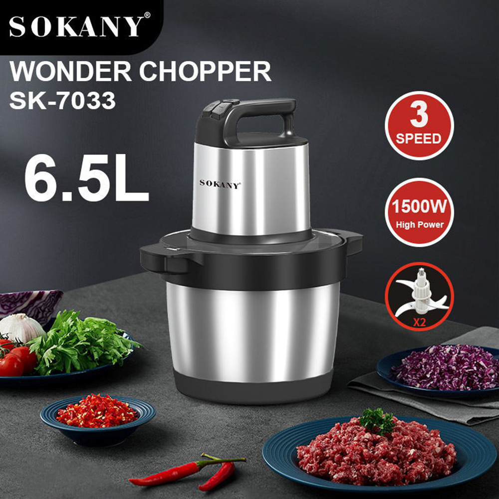 6.5L 電気家庭用肉挽き機野菜ブレンダークラッシャー 15 - Industrial Meat Grinder 1500W のレビューと価格