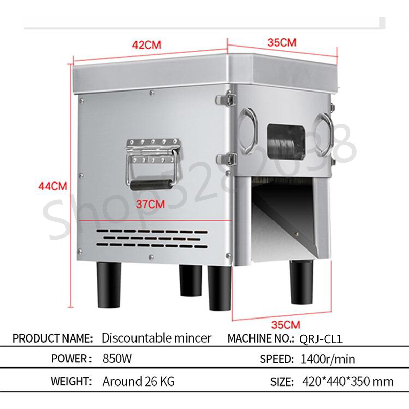業務用肉切り機 電動ミートスライサー 850W 大出力ミート - Electric Meat Mincer 850W のレビューと価格