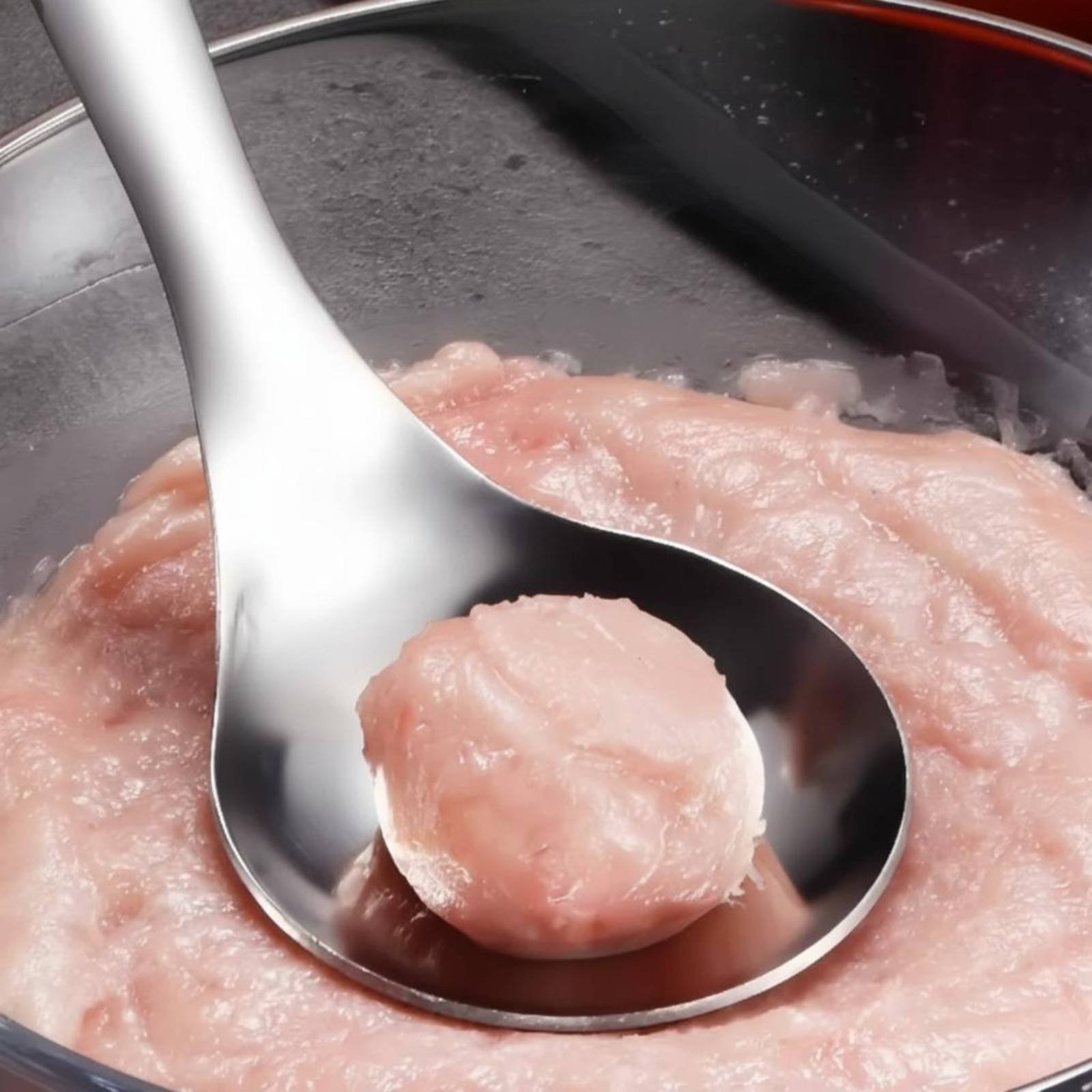 ステンレス製ミートボールメーカー スプーン型 手動式 ミート - Meat Patty Maker Press Manual のレビューと価格