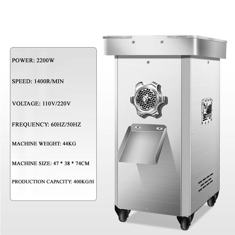 ステンレス製電動ミートグラインダー 家庭用ソーセージスタッフ - Heavy Duty Meat Grinder 22 のレビューと価格