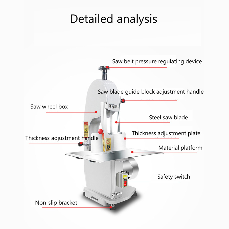 ステンレス鋼製肉帯鋸骨切断機業務用鶏肉カッター冷凍豚足切断・ - Meat Band Saw Cutting Machine のレビューと価格