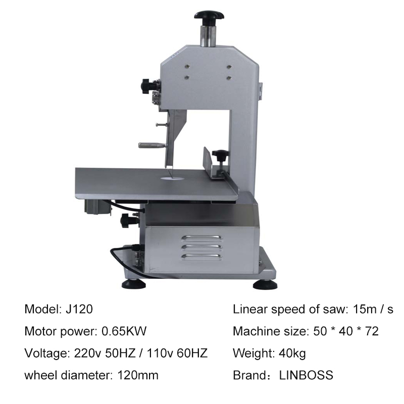 モーター付き電動肉・骨切断バンドソー。精肉店向け。肉加工機械 - Meat Band Saw Cutting Machine のレビューと価格