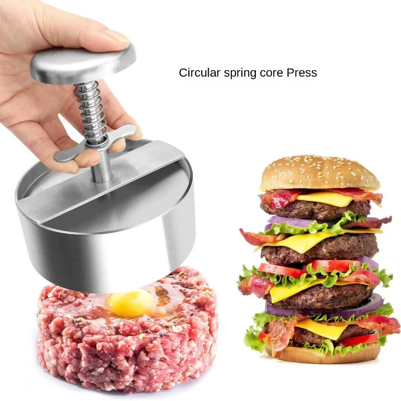 ハンバーガーパティメーカープレス 304 ステンレス鋼ノンス - Meat Patty Maker Press Manual のレビューと価格