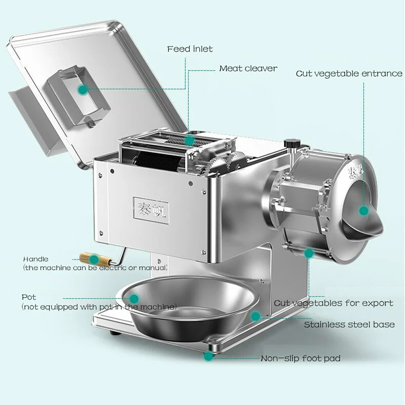 110V/220V対応の電動ミートスライサー、業務用・家庭用 - Electric Meat Mincer 850W のレビューと価格