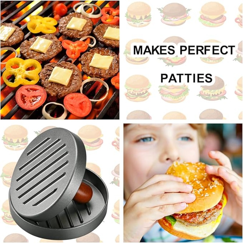 バーガーマニュアルミートプレスミートパティマシン、ベジタリア - Meat Patty Maker Press Manual のレビューと価格