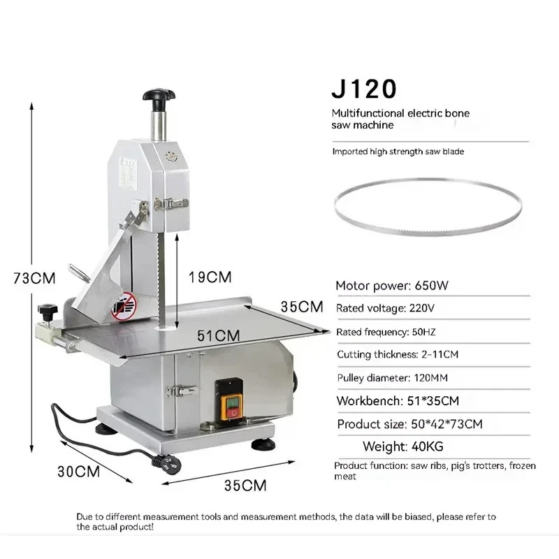 110V/220V対応、業務用骨切り機、魚、牛、ステーキ、冷 - Meat Band Saw Cutting Machine のレビューと価格