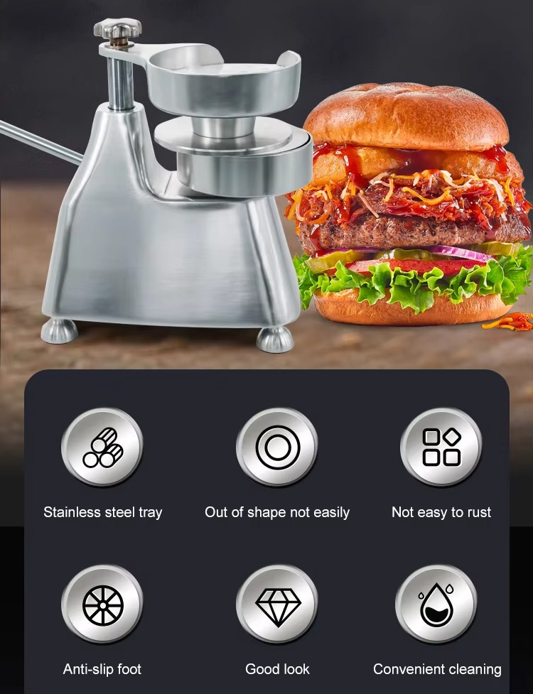手動ハンバーガーパティメーカー、詰め物入りバーガー プレス、 - Meat Patty Maker Press Manual のレビューと価格