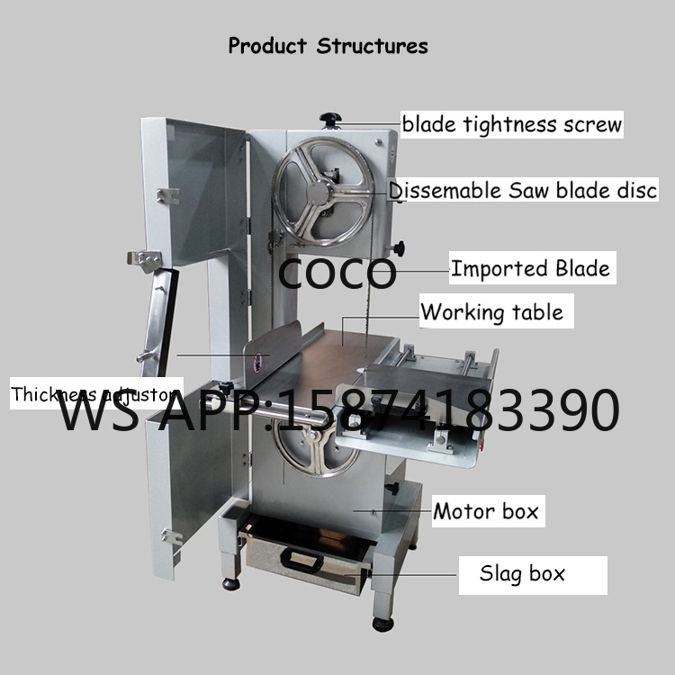 ステンレス製肉帯鋸盤 - リブ切断機＆肉切断機器 - Meat Band Saw Cutting Machine のレビューと価格