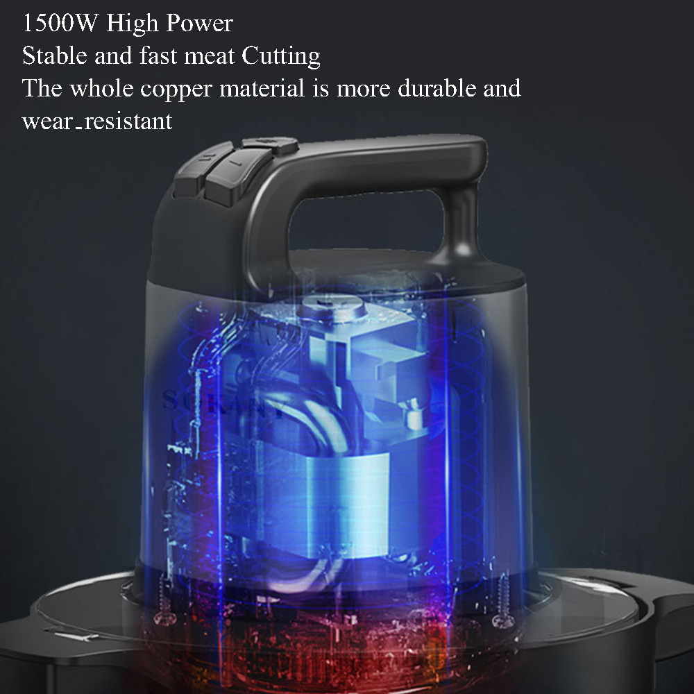 電気肉グラインダー 6.5L キッチンチョッパー 3 ギアブ - Industrial Meat Grinder 1500W のレビューと価格