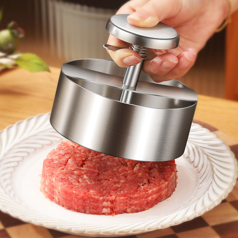 ハンバーガーパティメーカープレス 316ステンレス鋼製 ノン - Meat Patty Maker Press Manual のレビューと価格