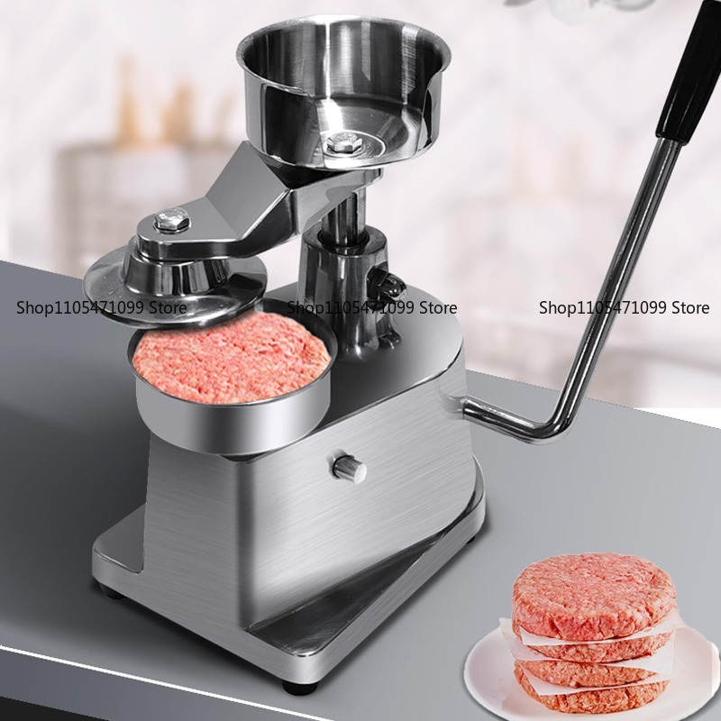 業務用ステンレス製パティメーカー、手動式バーガーミートプレス - Meat Patty Maker Press Manual のレビューと価格